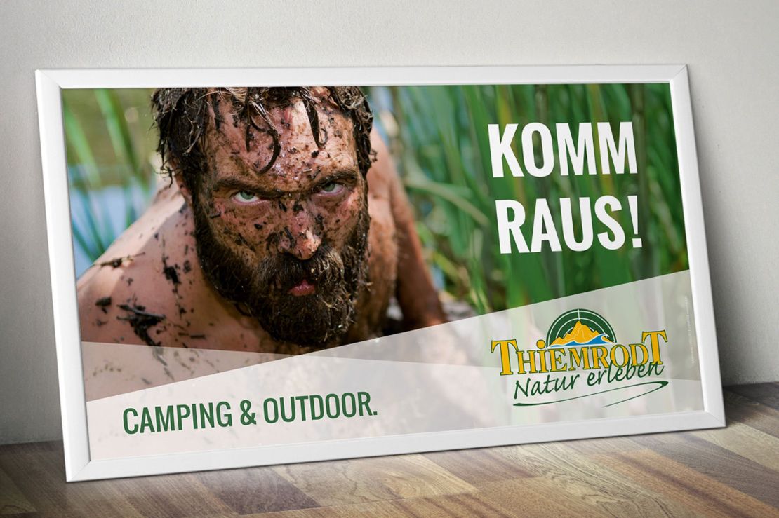 Werbeagentur Landsiedel Müller Flagmeyer, Nordhausen: Thiemrodt Kampagne Outdoor „Komm raus!“