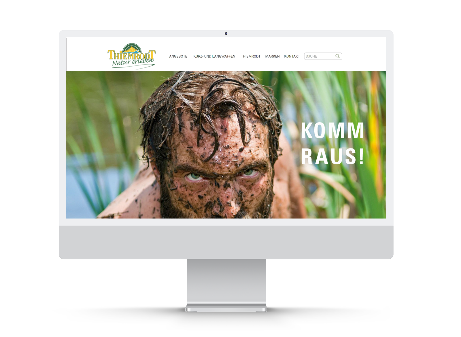 Werbeagentur Landsiedel Müller Flagmeyer, Nordhausen: Thiemrodt Kampagne Outdoor „Komm raus!“ Website