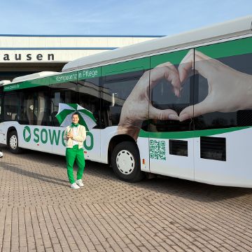 Fahrzeugbeschriftung von Landsiedel Mueller Flagmeyer Nordhausen