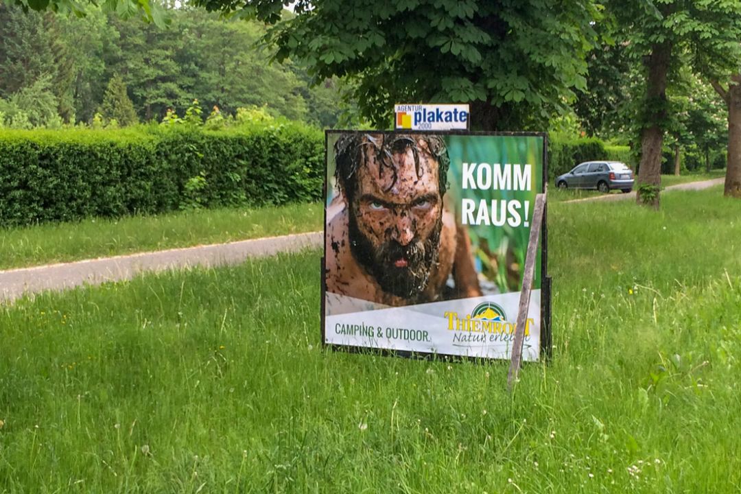 Werbeagentur Landsiedel Müller Flagmeyer, Nordhausen: Thiemrodt Outdoor Kampagne „Komm raus!“